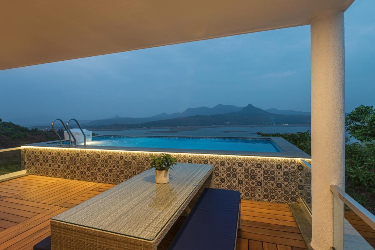 Saffronstays Kaia Waters: Greek-Style Villa with Pawna Lake Panorama Kolvan Exterior photo
